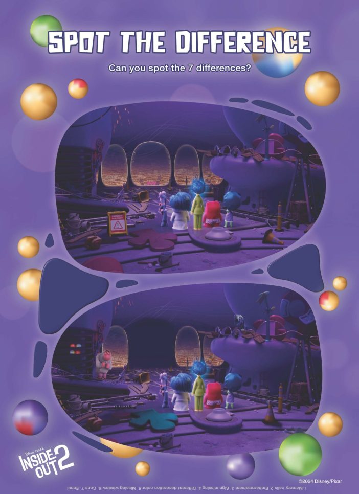 Inside Out spot the difference