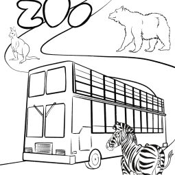 San Diego Zoo Coloring Page instant download