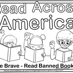 Read Across America Coloring Sheet read banned books
