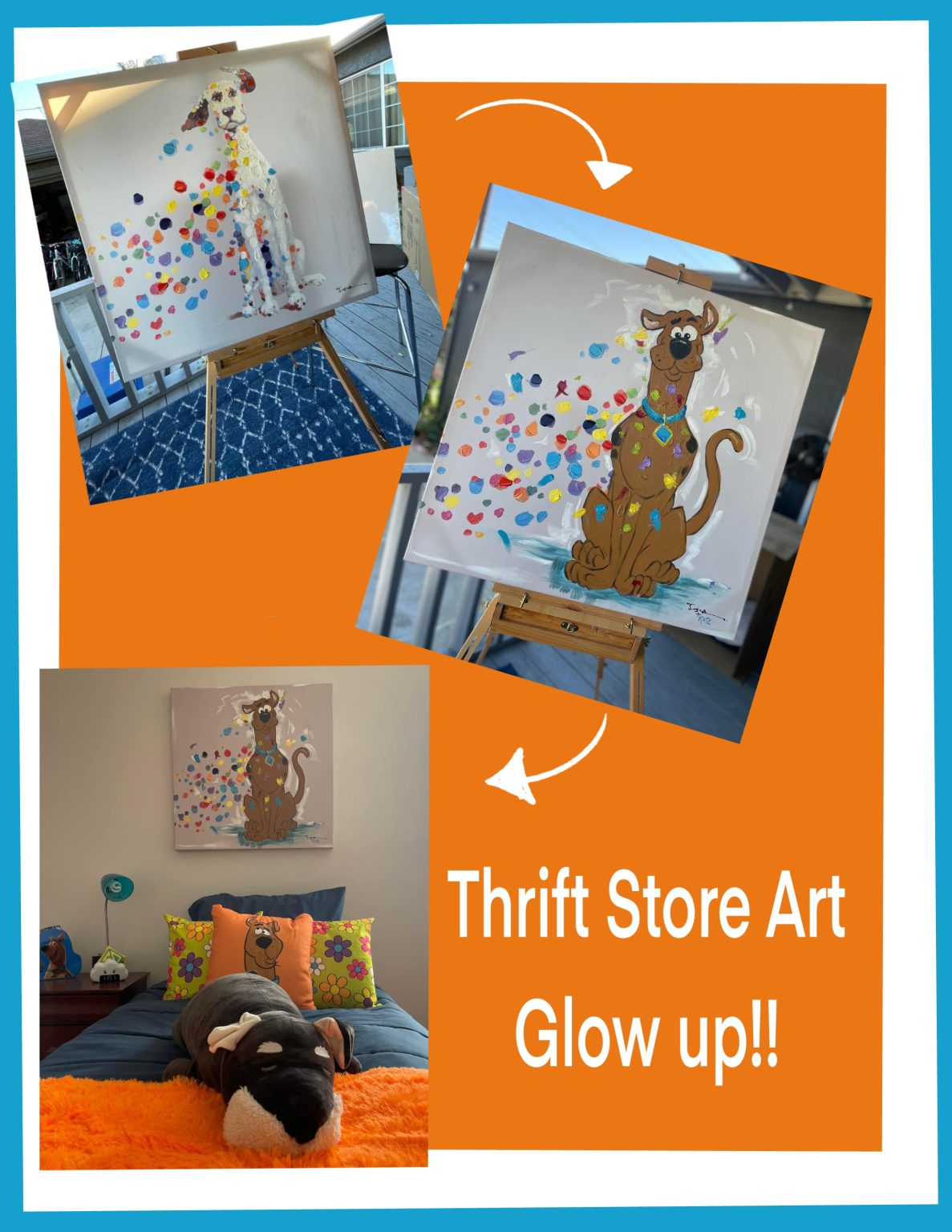 Scooby Doo Themed Kid S Room Decor Ideas   Thrift Store Glow Up 1187x1536 