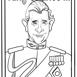 king charles the 3rd coloring page instant download