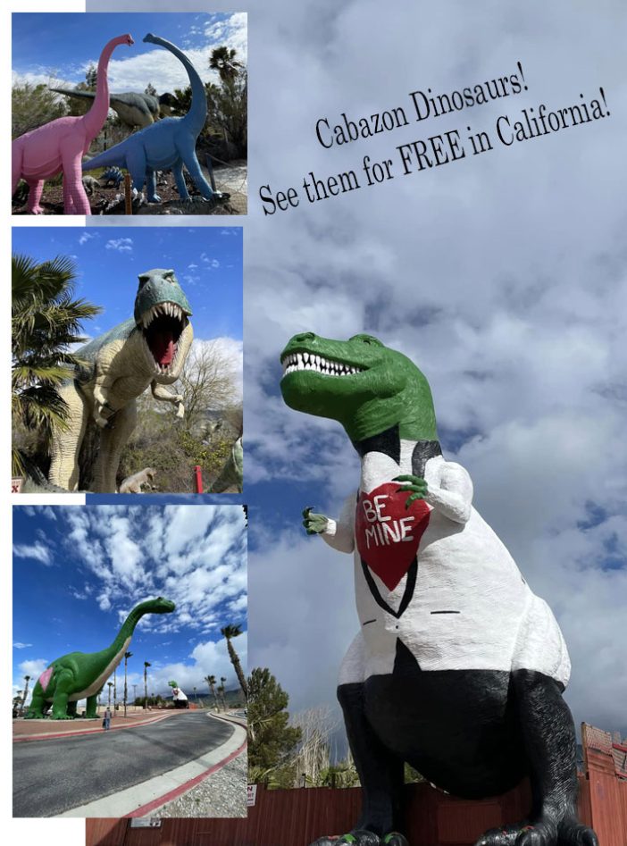 See the Cabazon Dinosaurs for free in California