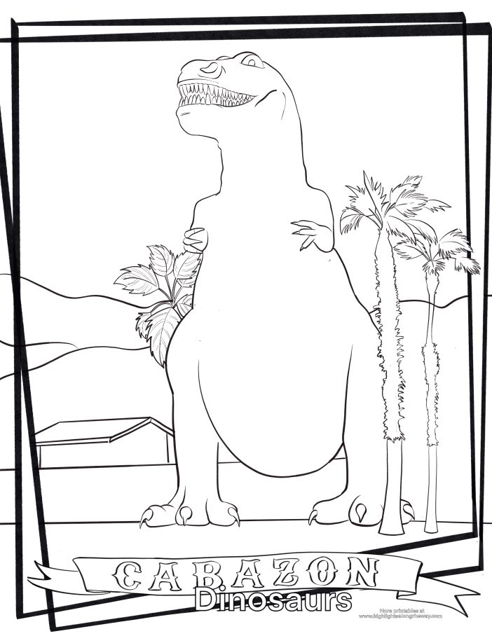 T rex coloring page cabazon dinosaurs coloring pages activity sheet