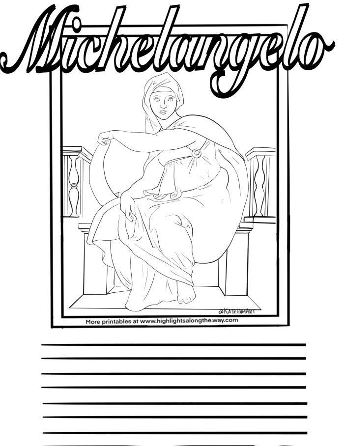 Michelangelo Coloring Pages