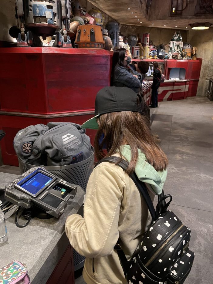 Purchasing the droid at disneyland