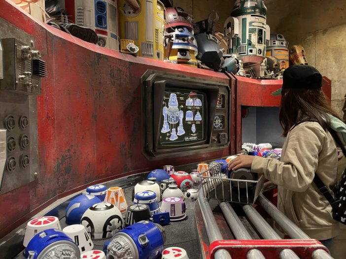 Getting the parts to build a droid at disneyland