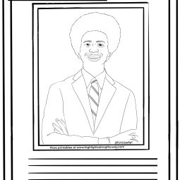 Justin Pearson free printable activity sheet coloring page Tennessee