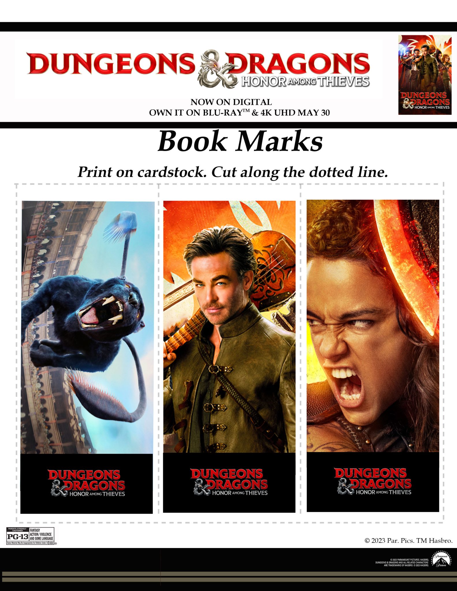 Dungeons and Dragons free printable activity pages