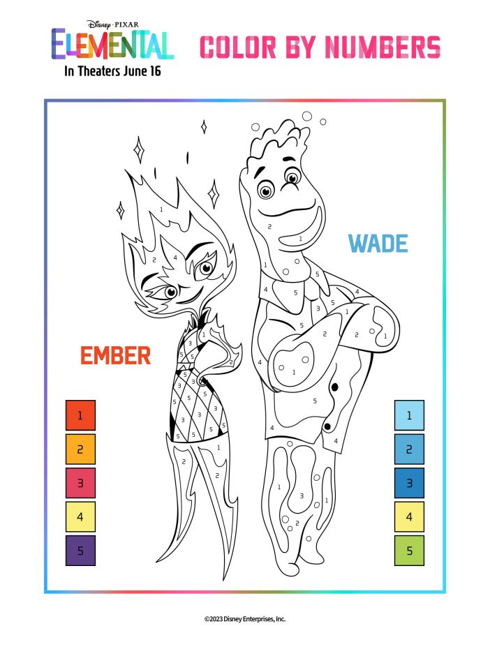 Ember and Wade Color by number.