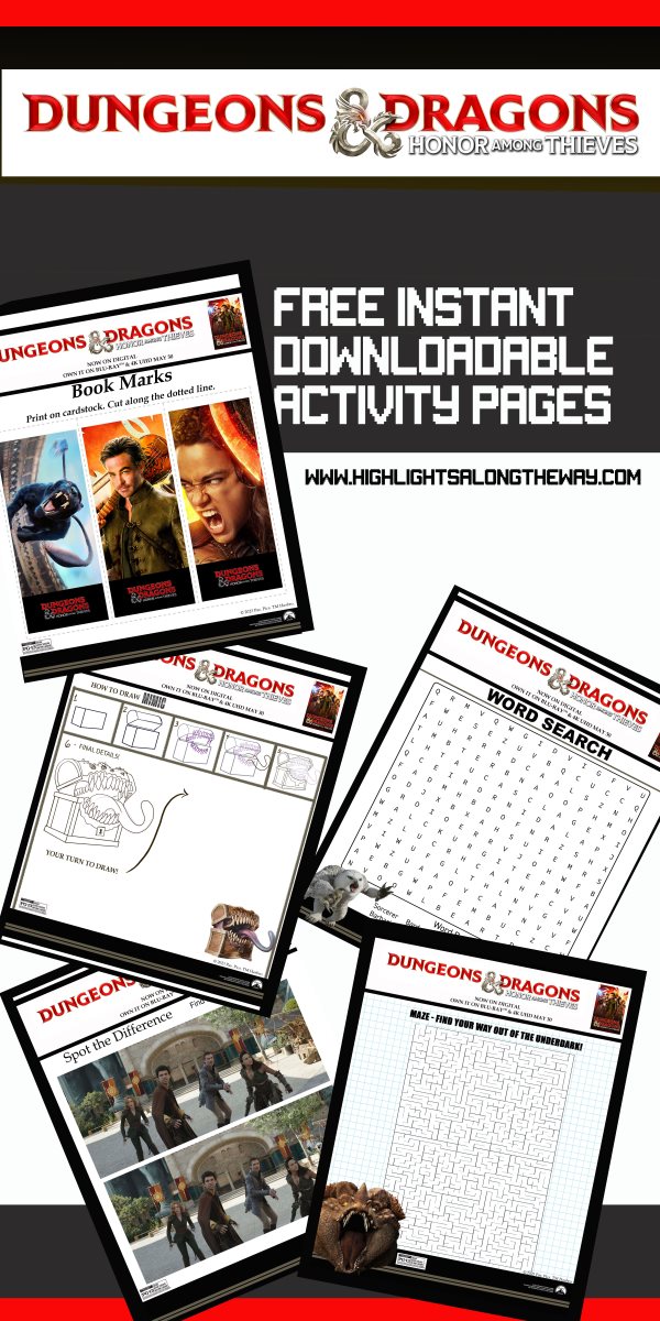 Dnd for Kids Downloadable Kids Game Printable Game for 