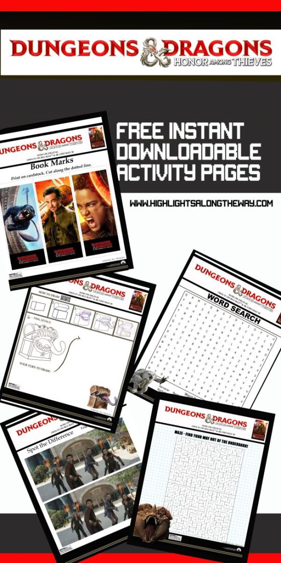 dungeons and dragons free printable sheets