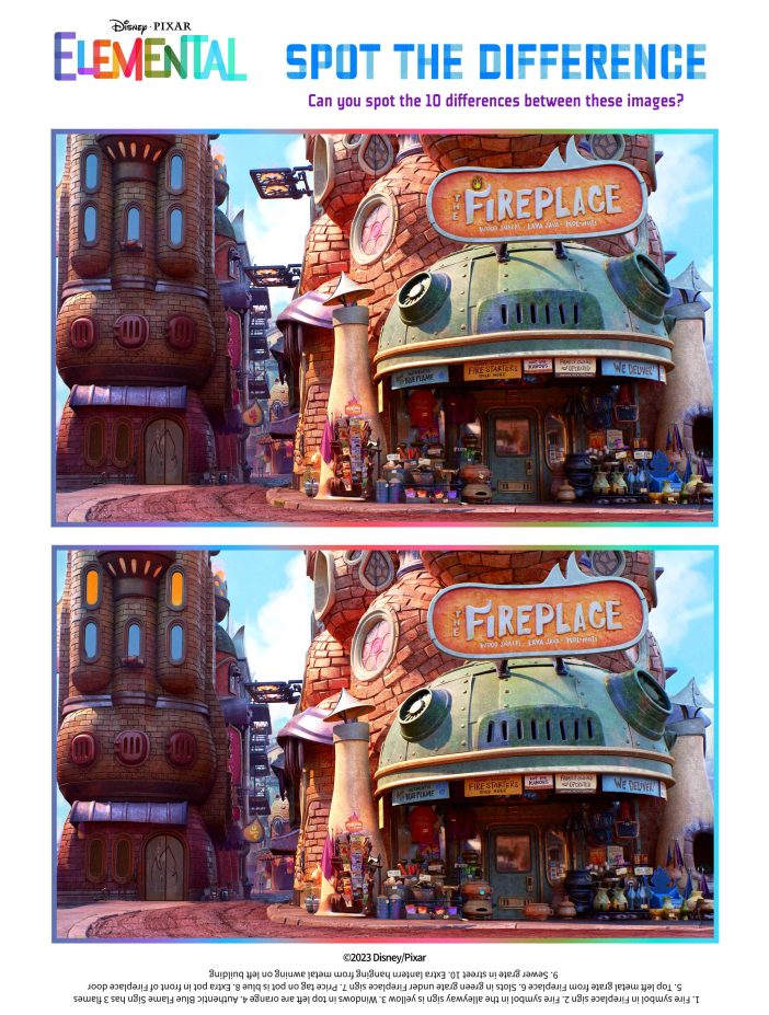 spot the difference elemental city