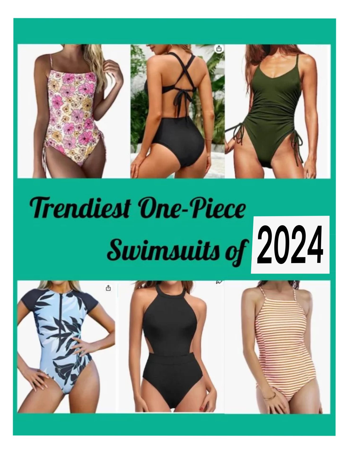 Women's Striped One Piece Bathing Suits Padded Swimsuits Ladies Ath