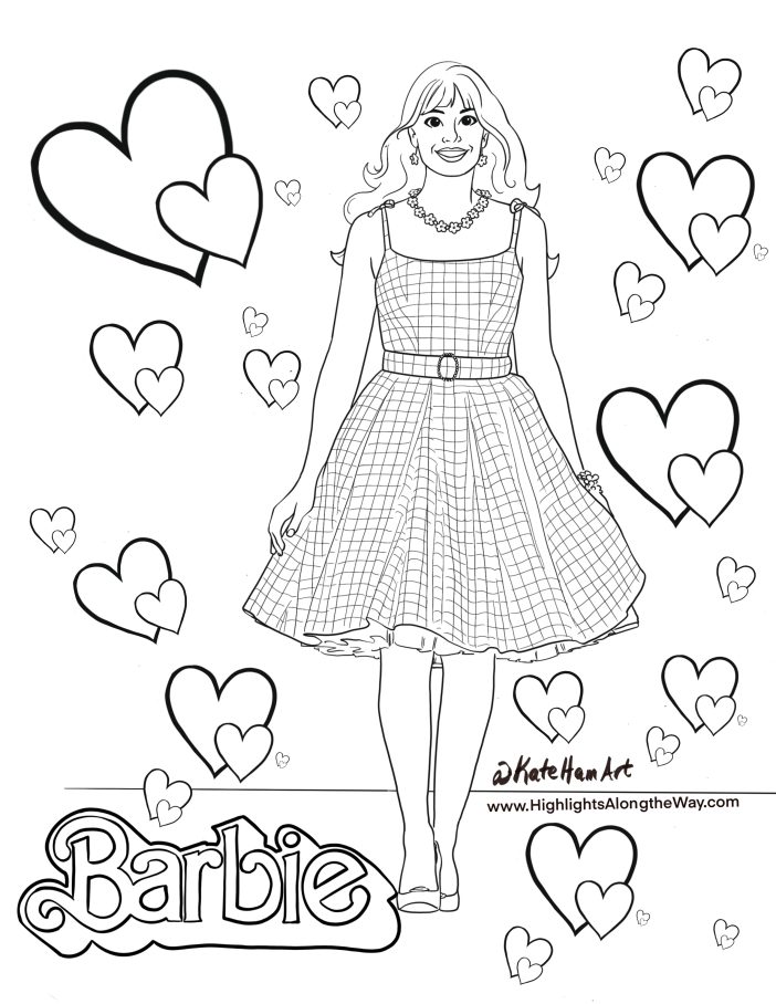 barbie and ken kissing coloring pages