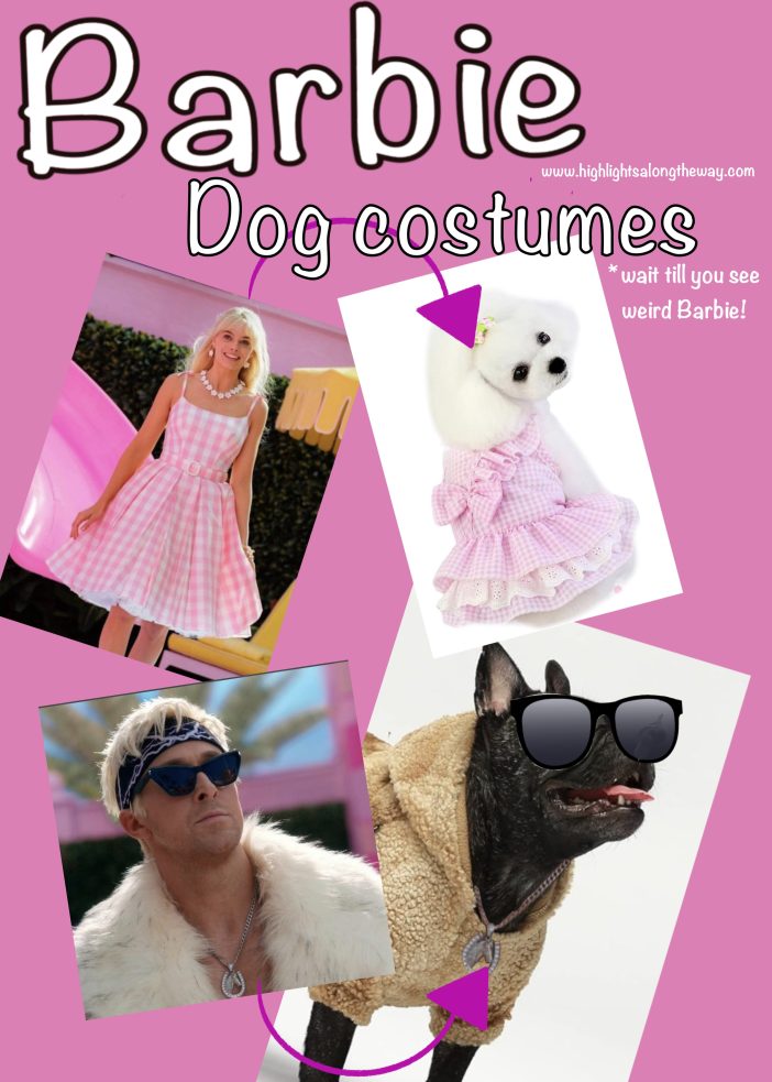 Dog Barbie and Ken costumes for dog halloween costume contests