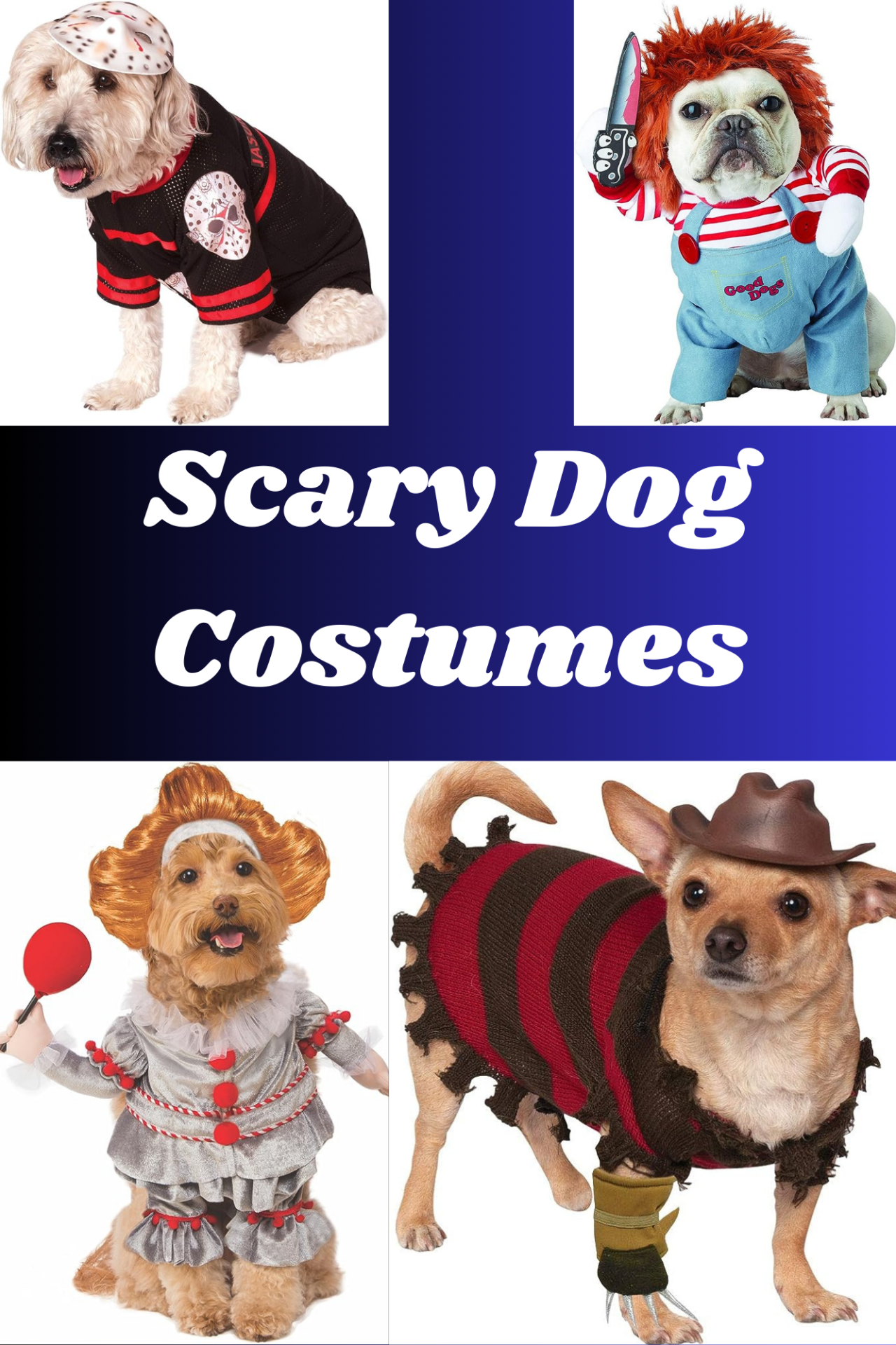 Evil Clown Pet Costume 