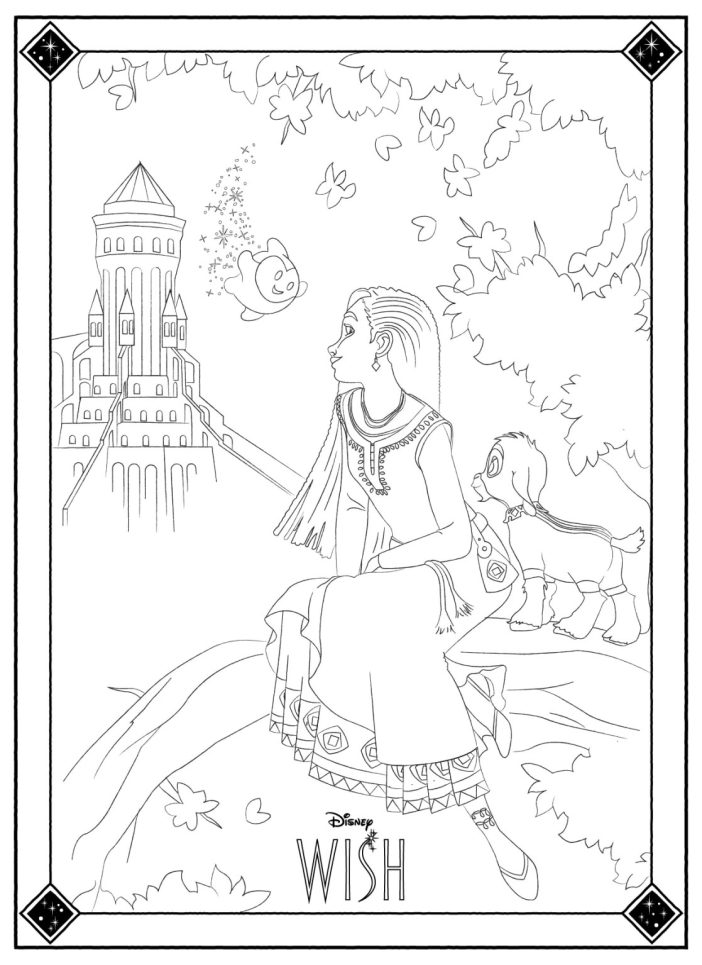 Asha Wish coloring pages