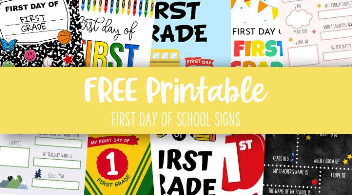 First Day of School printable activity sheets