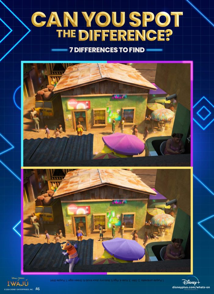 Iwaju Spot the DIfference free high resolution Disney printables for teachers and families