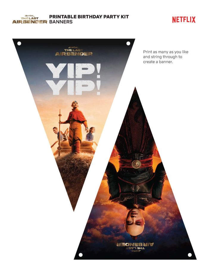 The Last Airbender Birthday Party Banner