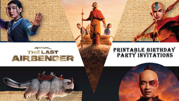 The Last Airbender Birthday Party Invitations