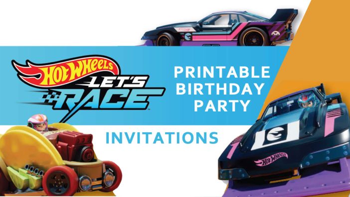 Hot Wheels Birthday Party Invitations and cupcake toppers!