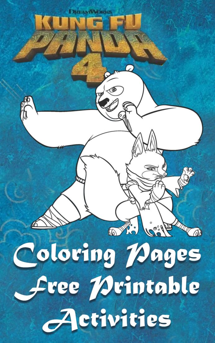 kung fu panda coloring pages