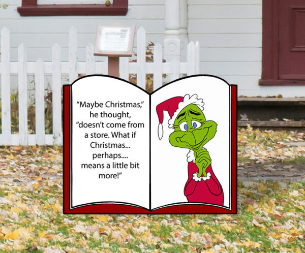 Grinch lawn display
