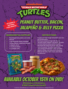 peanut butter pizza teenage mutant ninja turtle recipe