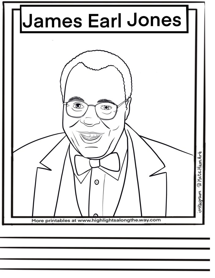 James Earl Jones Coloring Page
