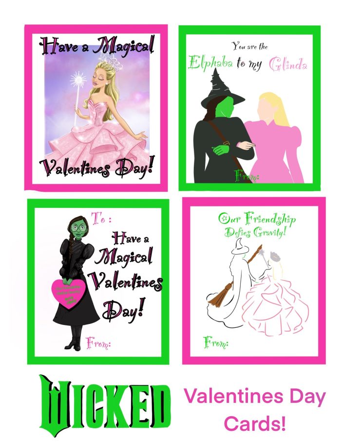 wicked valentines day cards instant download and print