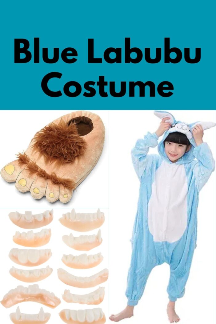 Blue Labubu Halloween Costume