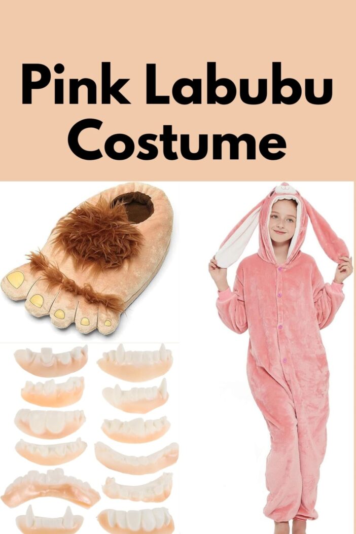 Labubu Halloween Costume Pink Labubu