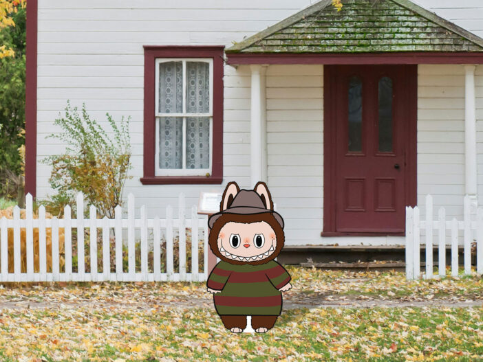 Labubu Labooboo freddie nightmare Lawn decoration for Halloween