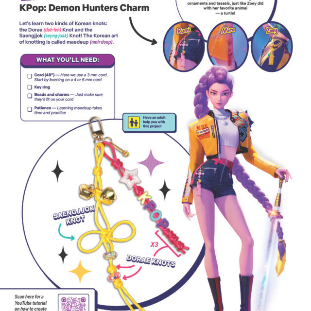 Kpop Demon Hunters free printable activity sheet craft