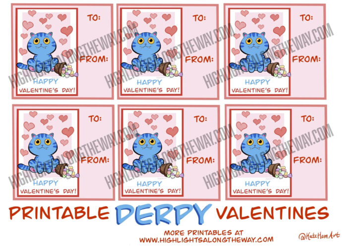 K-pop demon hunter derpy valentines day cards