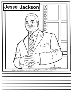 Jesse Jackson Coloring Page