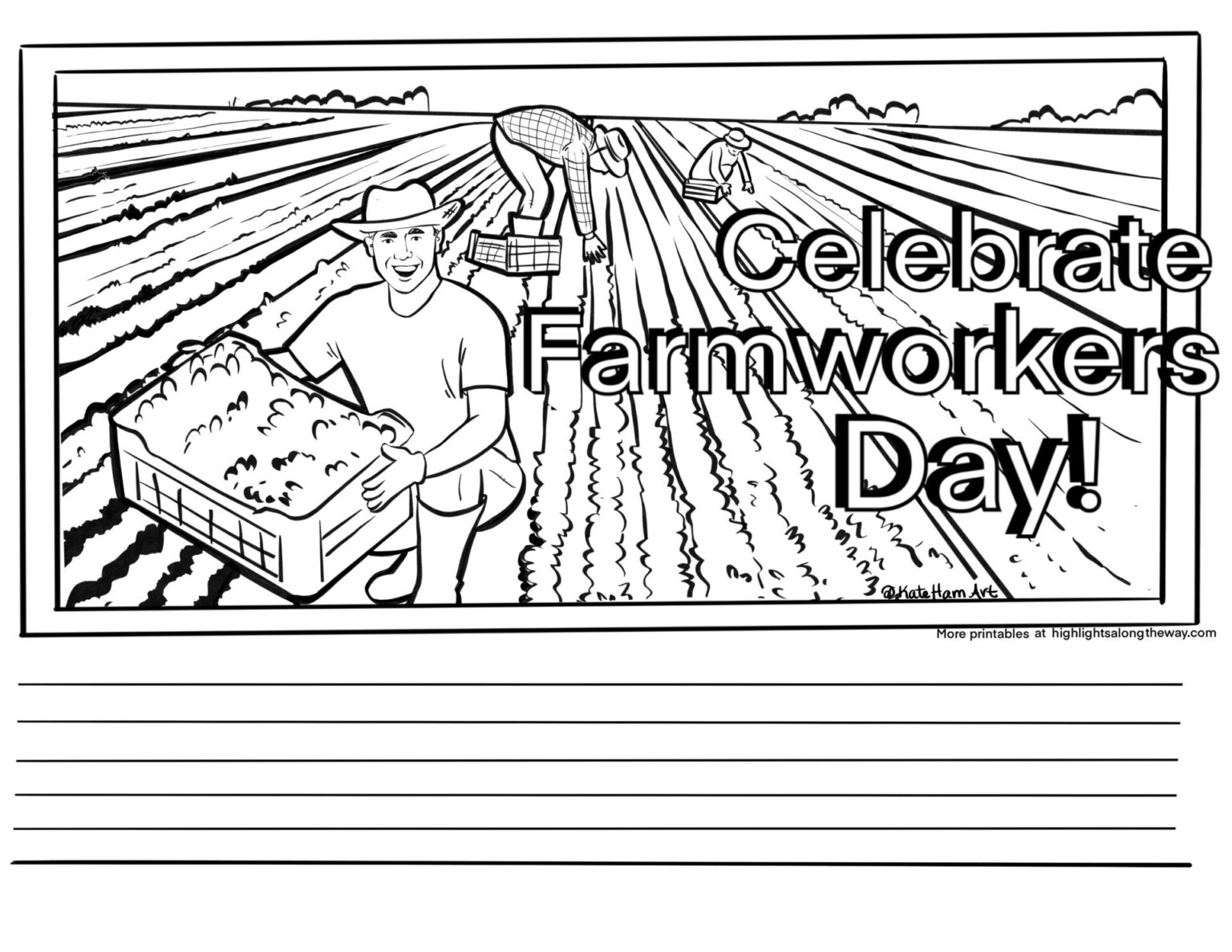 Farmworkers Day Coloring page