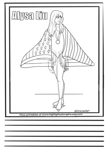 Alysa Liu Coloring Page