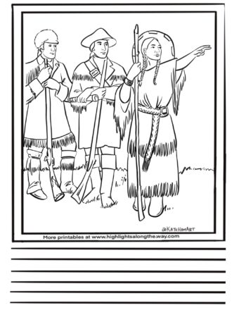 Sacajawea Coloring Page