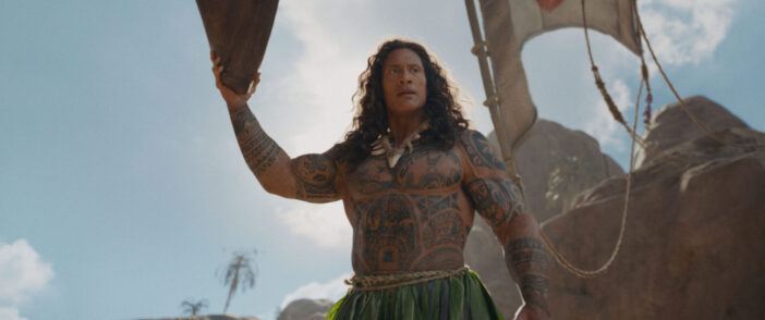 Maui live action movie still Dwayne Johnson