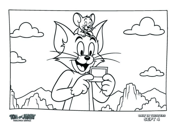 Tom and Jerry activity sheet