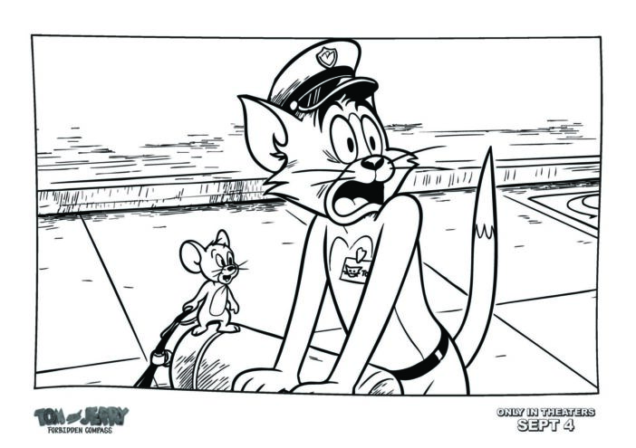 scaredy cat coloring page free