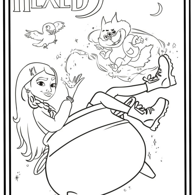 Hexed coloring pages instant download free printable