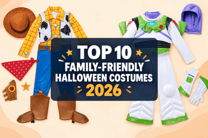 Woody and Buzz Lightyear costumes for a family-friendly Halloween costume roundup
