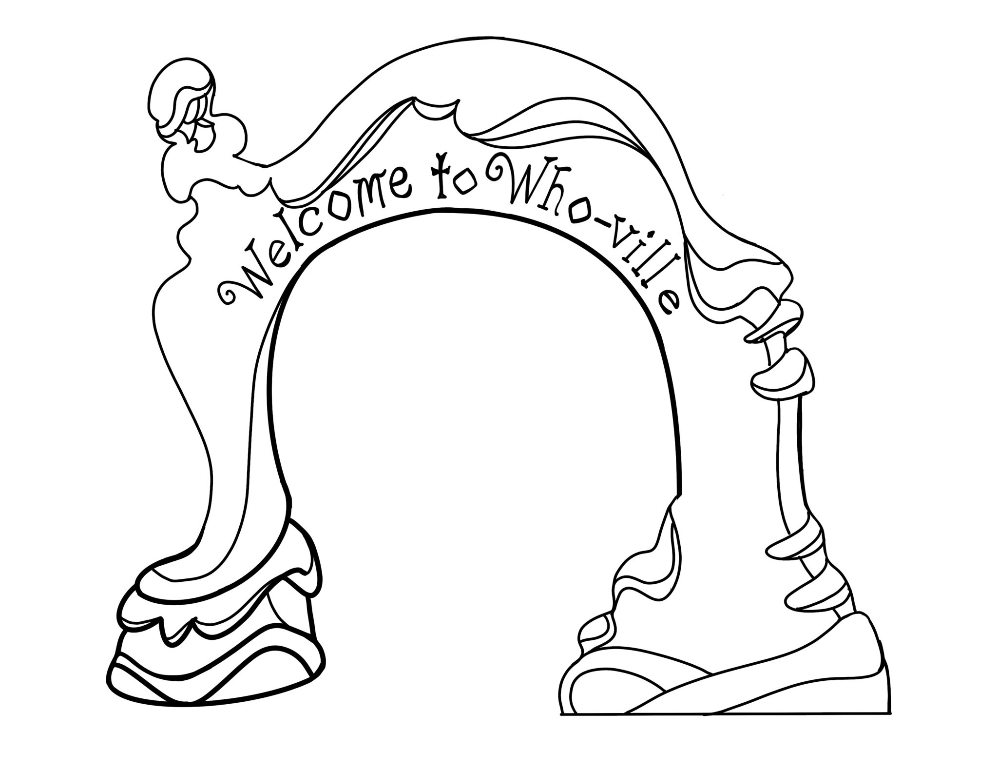 DIY Welcome to Whoville Template Highlights Along the Way