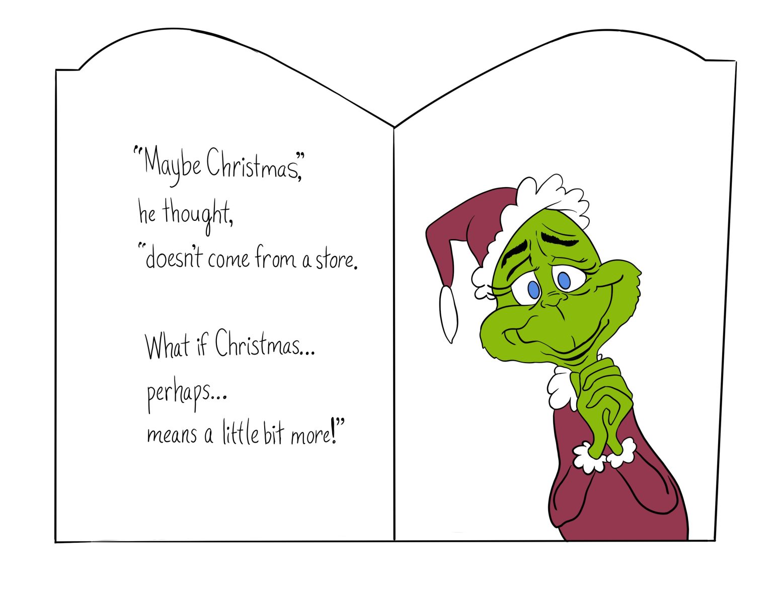 DIY Grinch Book lawn display panel template - Highlights Along the Way